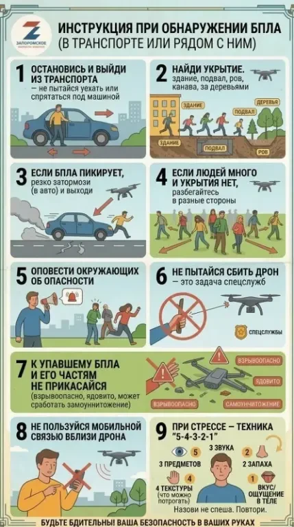 Беспилотник атакует гражданский транспорт, что делать? Первоочередные меры

⚡️Украинские боевики рег