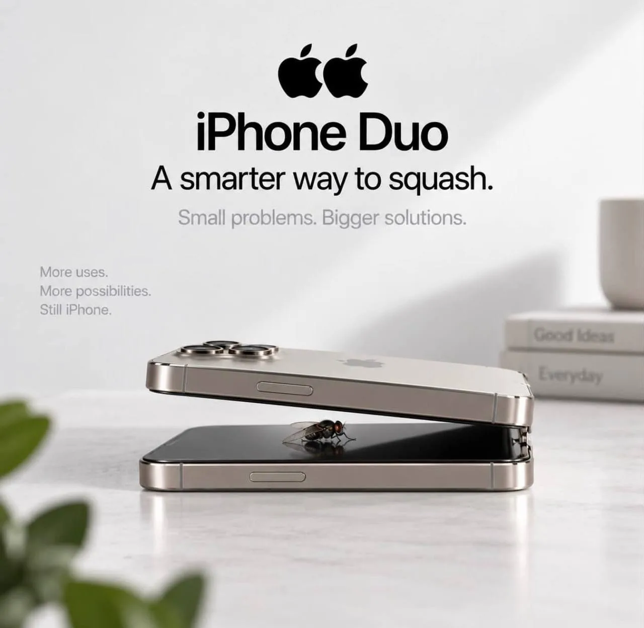 iPhone Duo, который стоит 500 тысяч рублей, нашёл своё достойное применение.