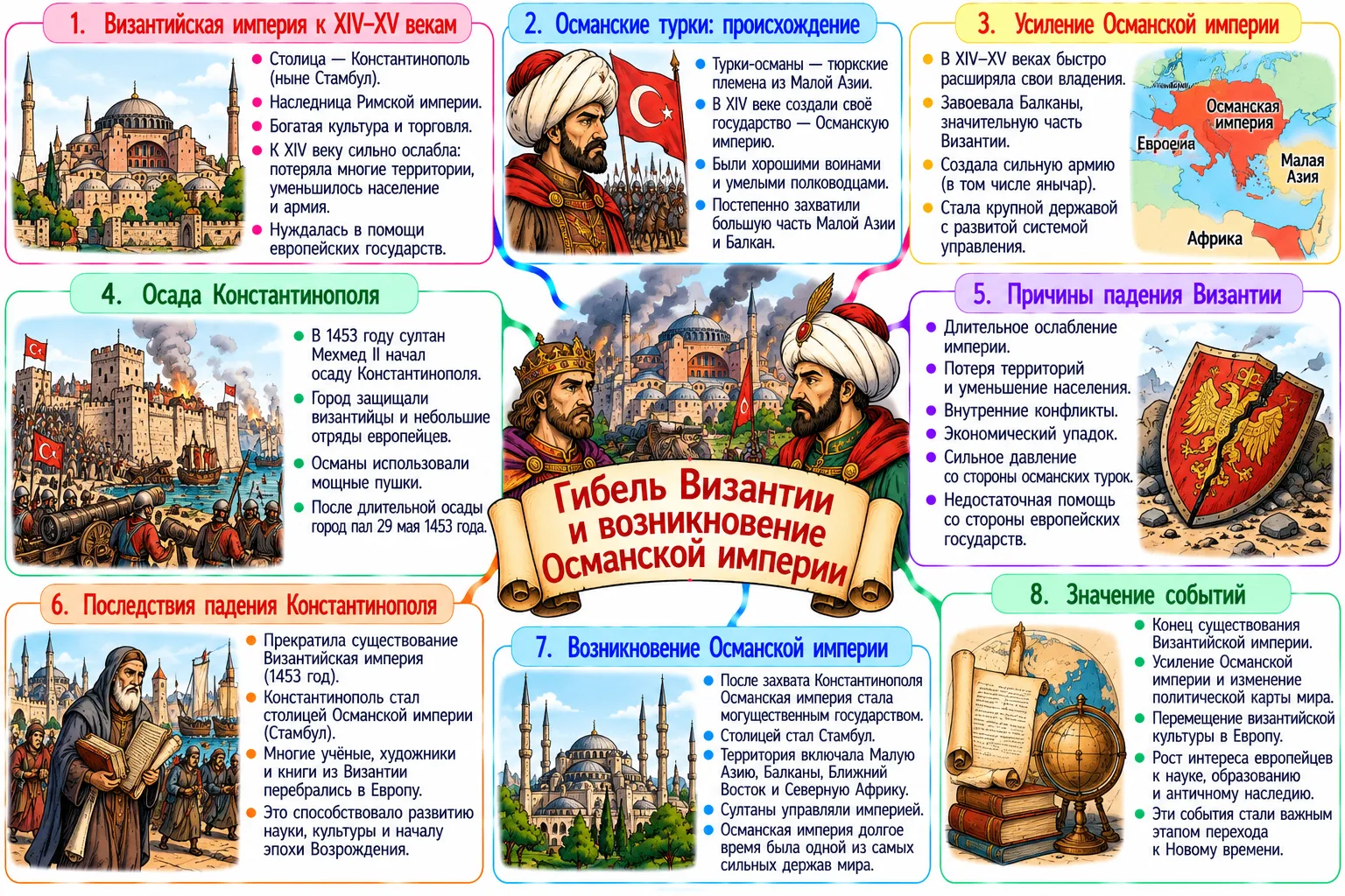 Гибель Византии и возникновение Османской империи