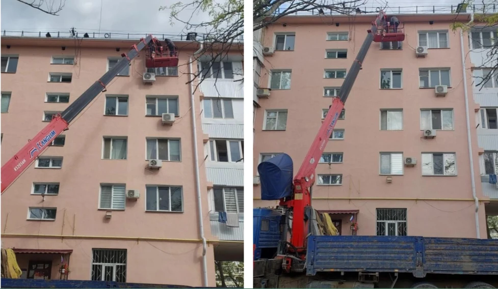 Произвели установку решеток на слуховых окнах по адресу г. Феодосия, ул. Крымская д.84