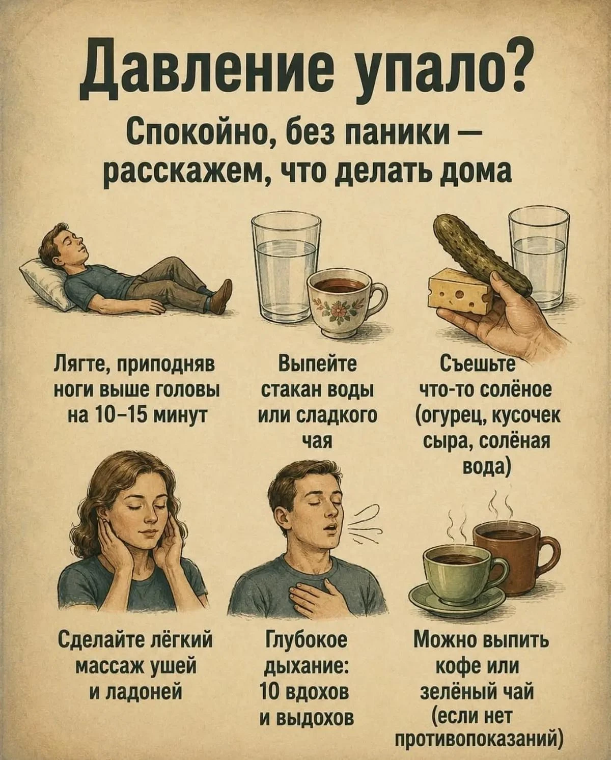 ⚡️Что делать, если упало давление: