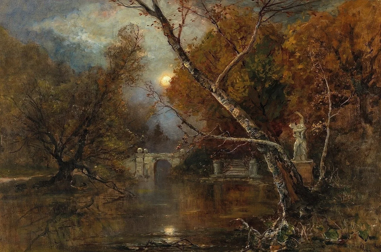"Замковый парк в лунном свете", 1909 г.