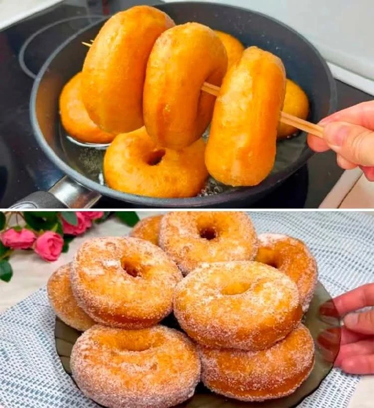 ИДЕАЛЬНЫЙ РЕЦЕПТ ВКУСНЫХ И ПЫШНЫХ ПОНЧИКОВ 🍩🍩🍩