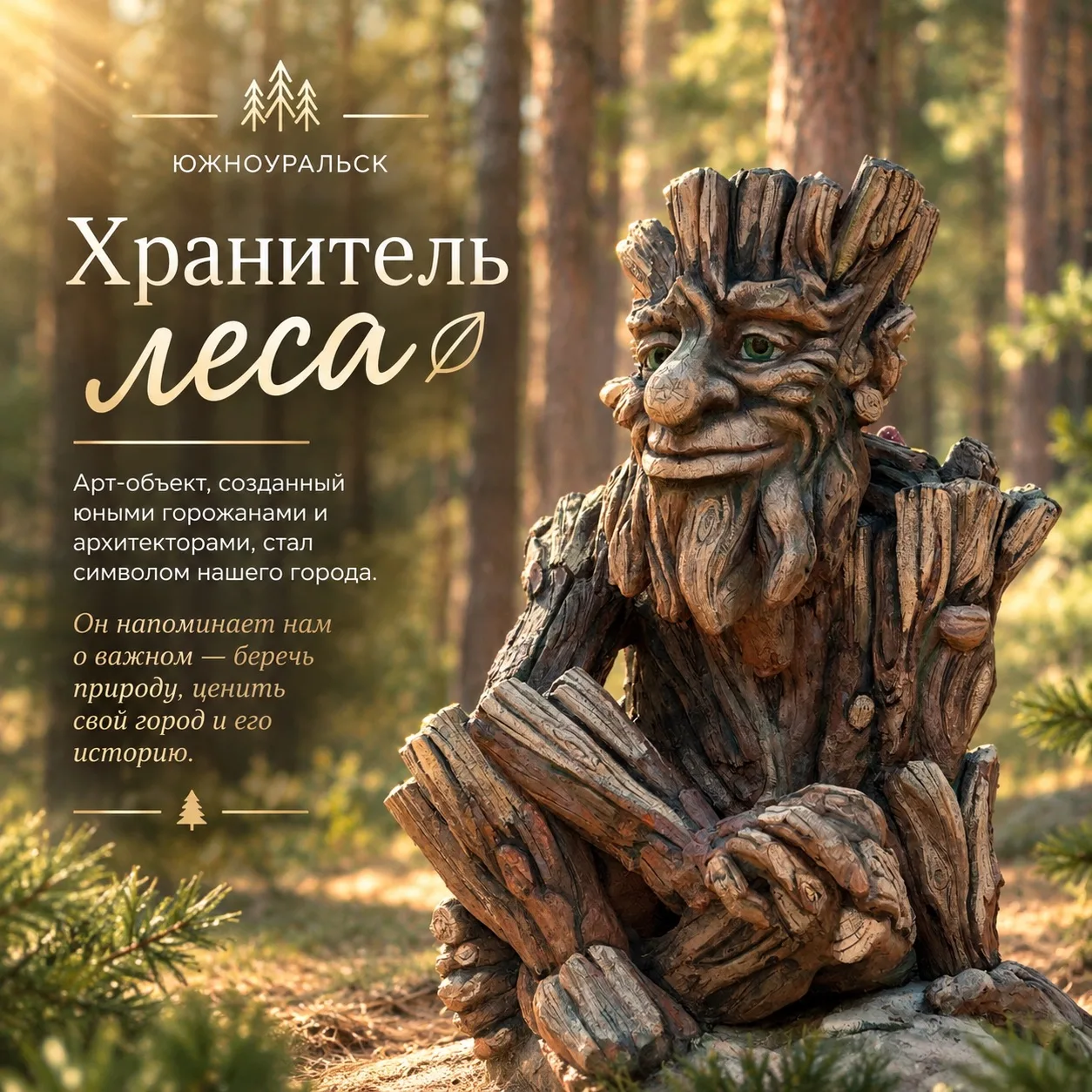 🌲 Хранитель леса Южноуральска на месте