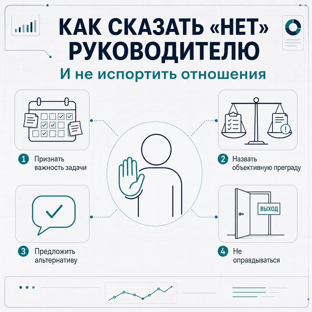 Как говорить «нет» руководителю  И не испортить отношения  Просят остаться на три часа сверхурочно. 
