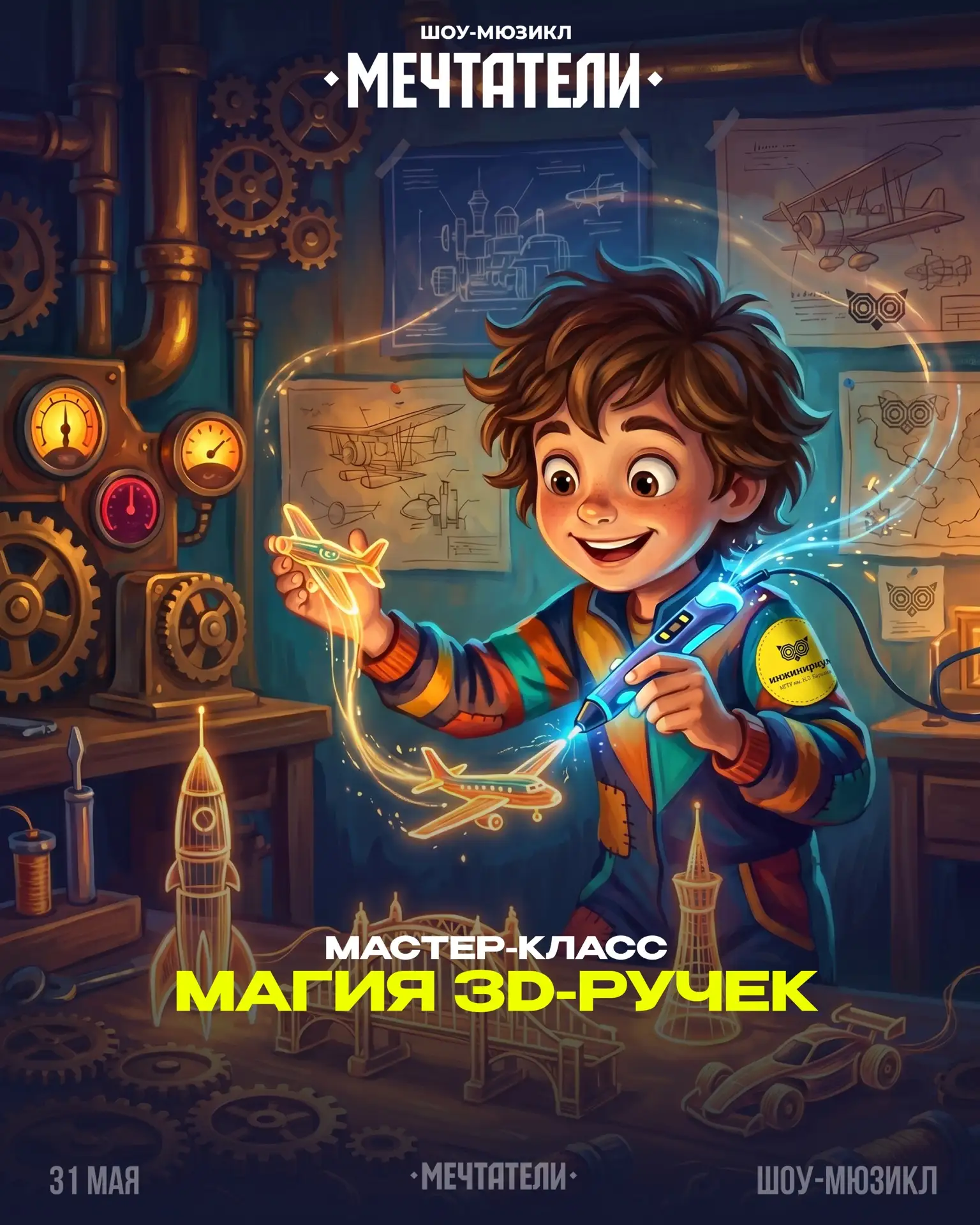 Второе испытание — Мастер-класс по 3D-ручкам ✏️