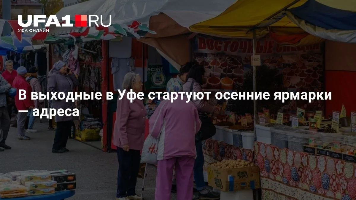 🍂 В Уфе начинаются осенние ярмарки в выходные!