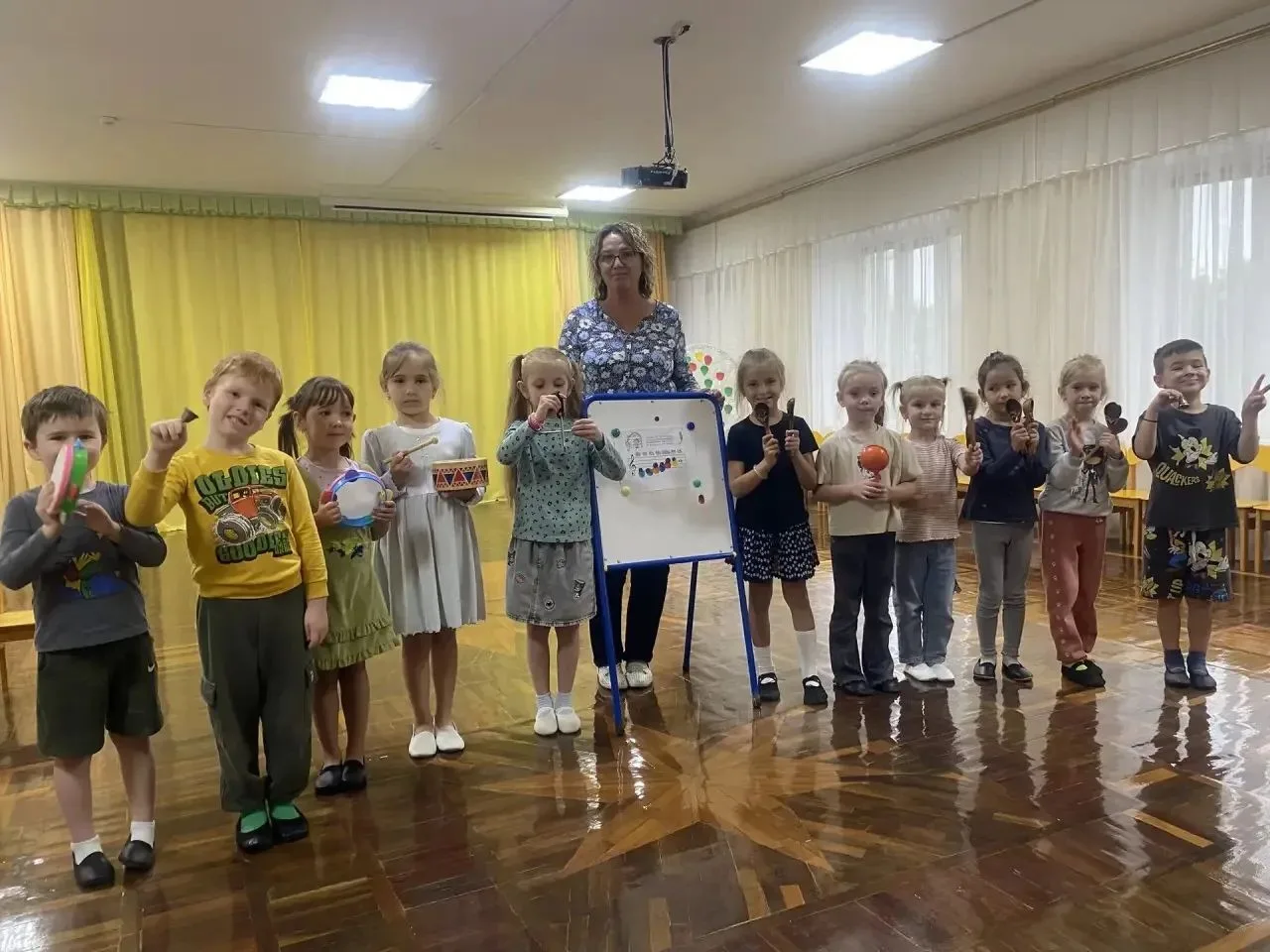 Международный День Музыки в детском саду🎶. Праздник Музыки дети старших групп 11,9,18 ...