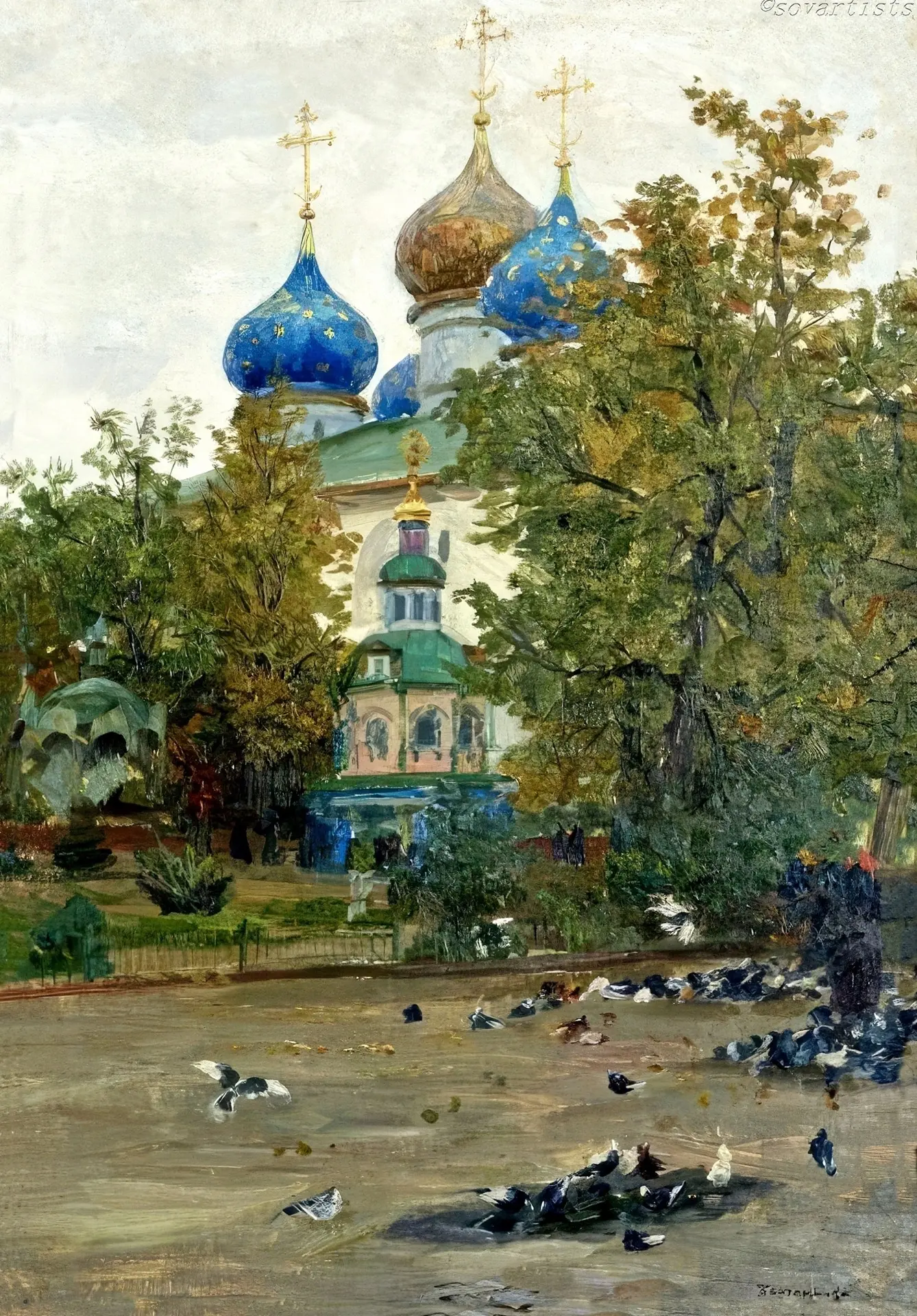 Николай Барченков «Голуби в Лавре» 1957 г.