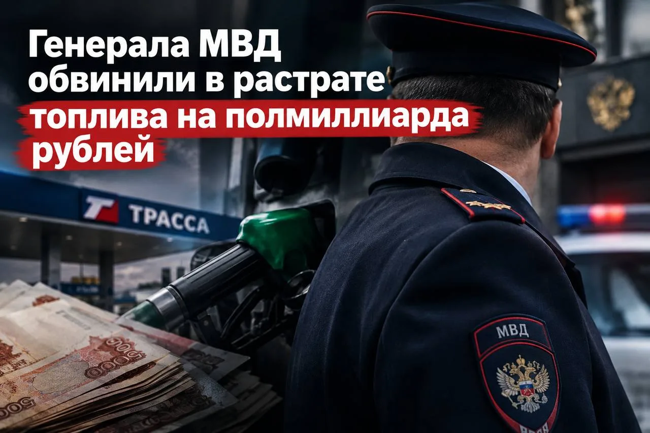 Генерала МВД обвинили в растрате топлива на полмиллиарда рублей