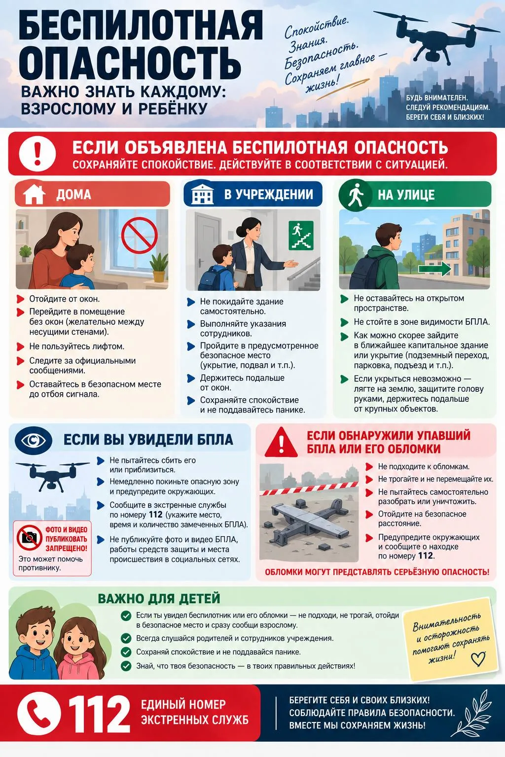 ⚠️ Беспилотная опасность: правила, которые важно знать каждому