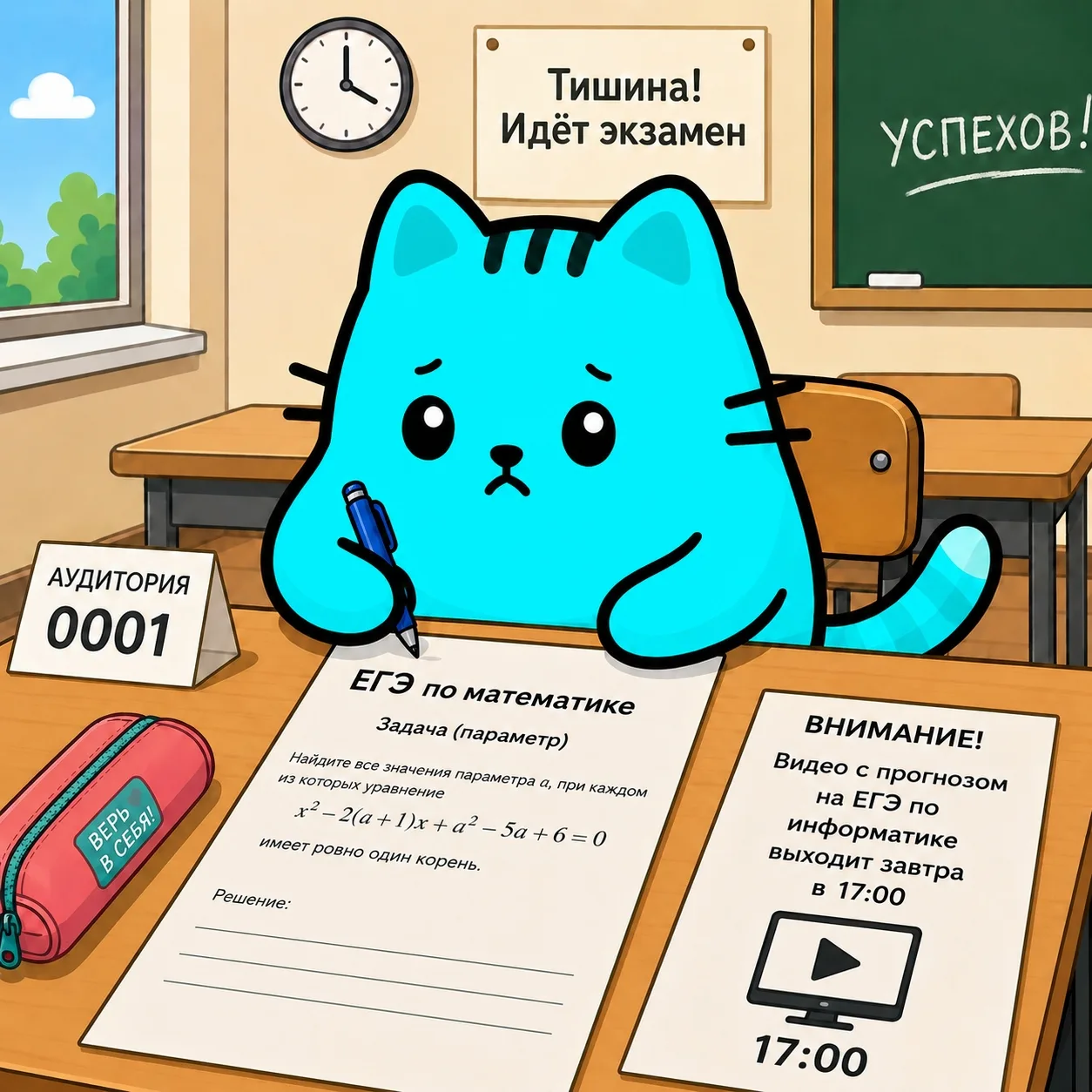 Напоминаем, что завтра ЕГЭ по математике 
 
Желаем всем удачи! 
 
1. Нужно хорошо выспаться. 
 
2. Н
