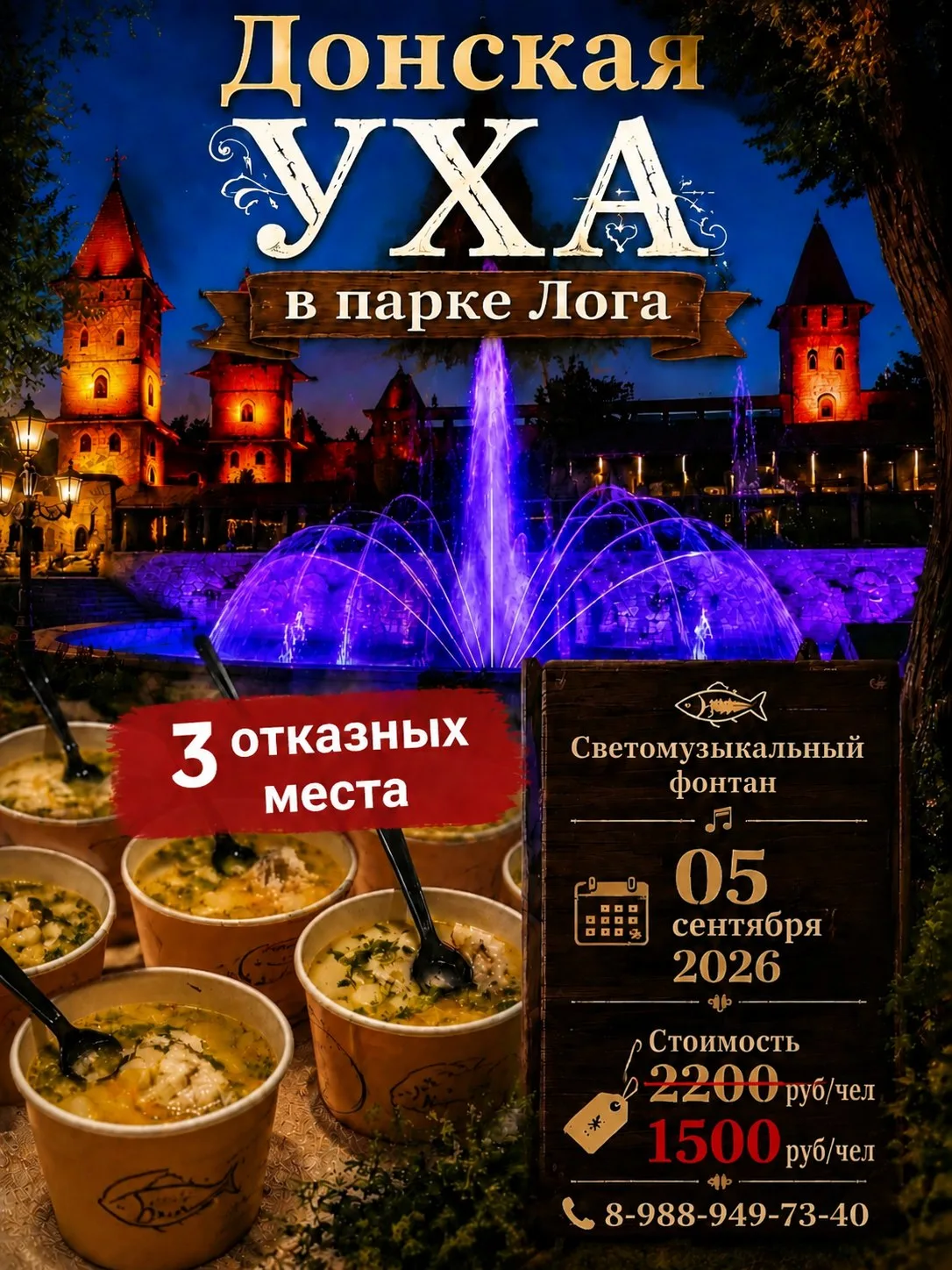 🐟 Фестиваль «Донская уха» в парке Лога