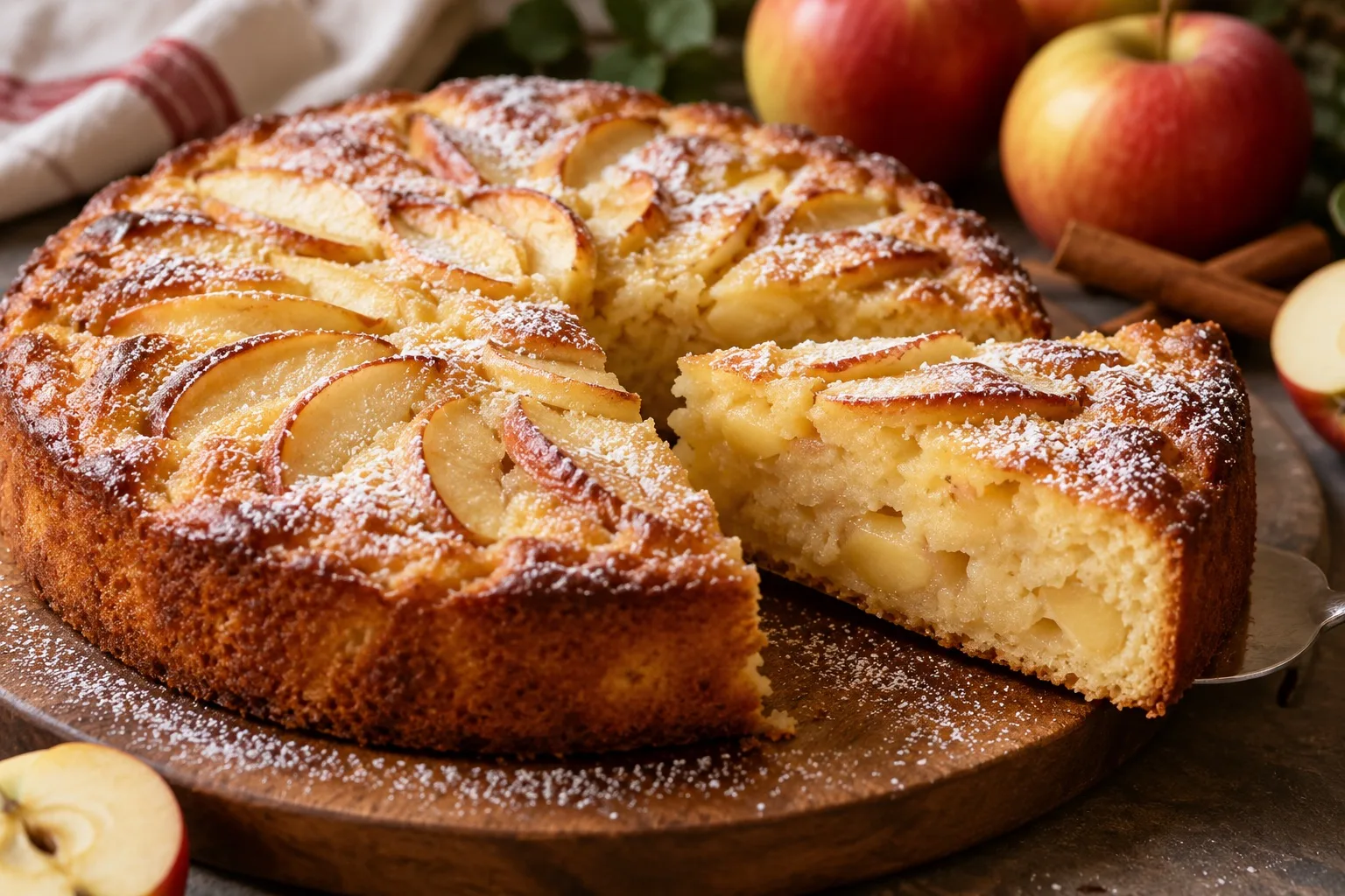 🍎 Нежный яблочный пирог к чаю