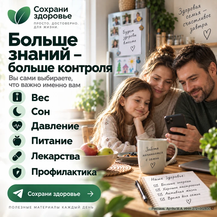 💚 Здоровье без лишнего шума