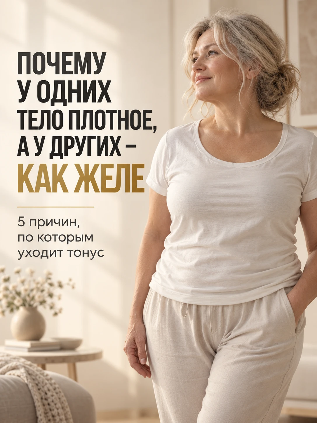 Почему у одних тело плотное, а у других как желе