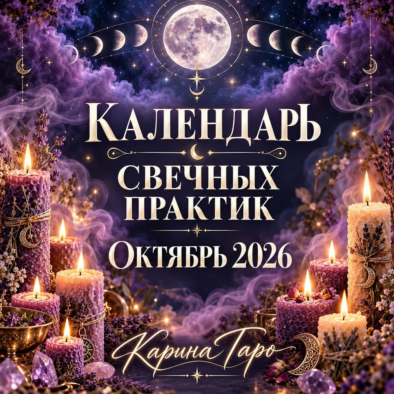 🕯 КАЛЕНДАРЬ СВЕЧНЫХ ПРАКТИК — ОКТЯБРЬ 2026