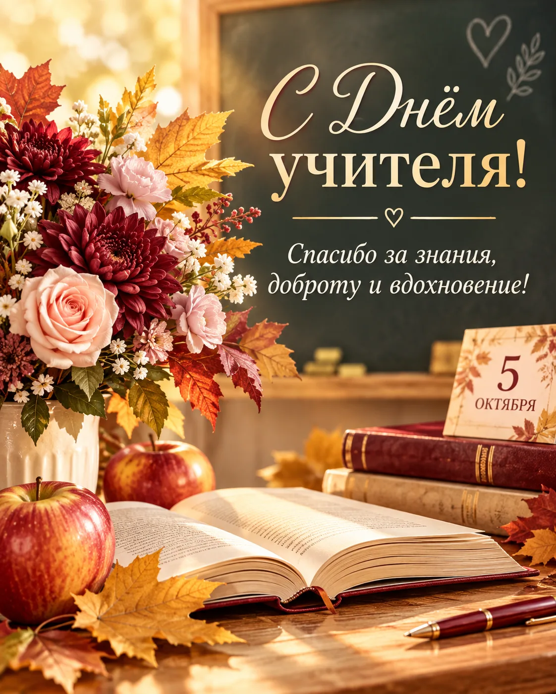 📚 С Днём учителя! 🍎