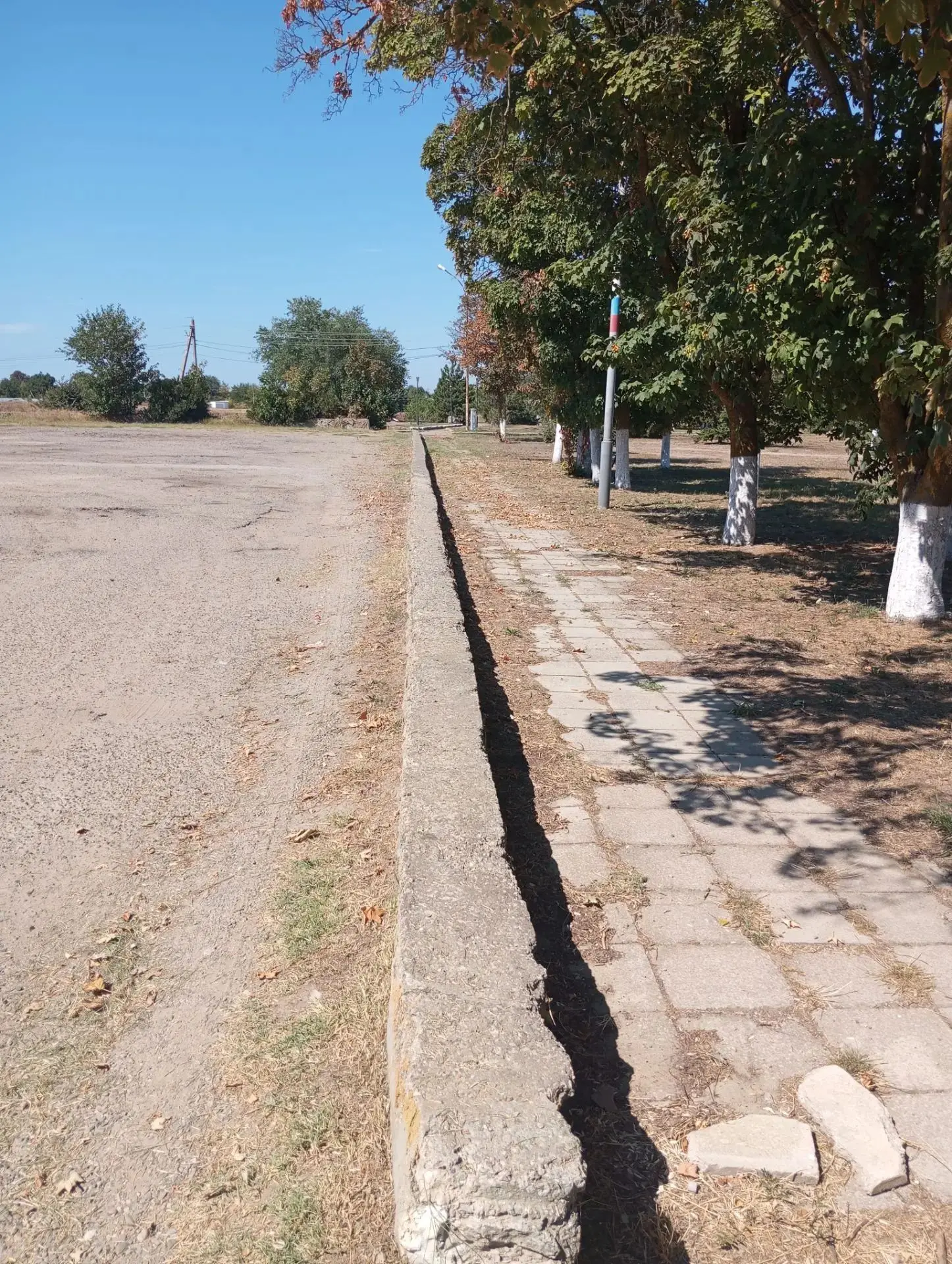 Покос сорной растительности на  тротуарах и перед парком Дома Культуры по улице Театрал...