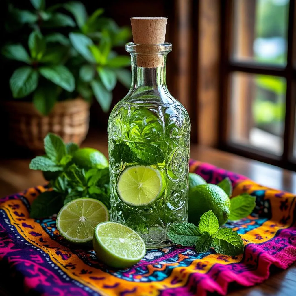 Лаймовая настойка с мятой 🍋🍋🌿