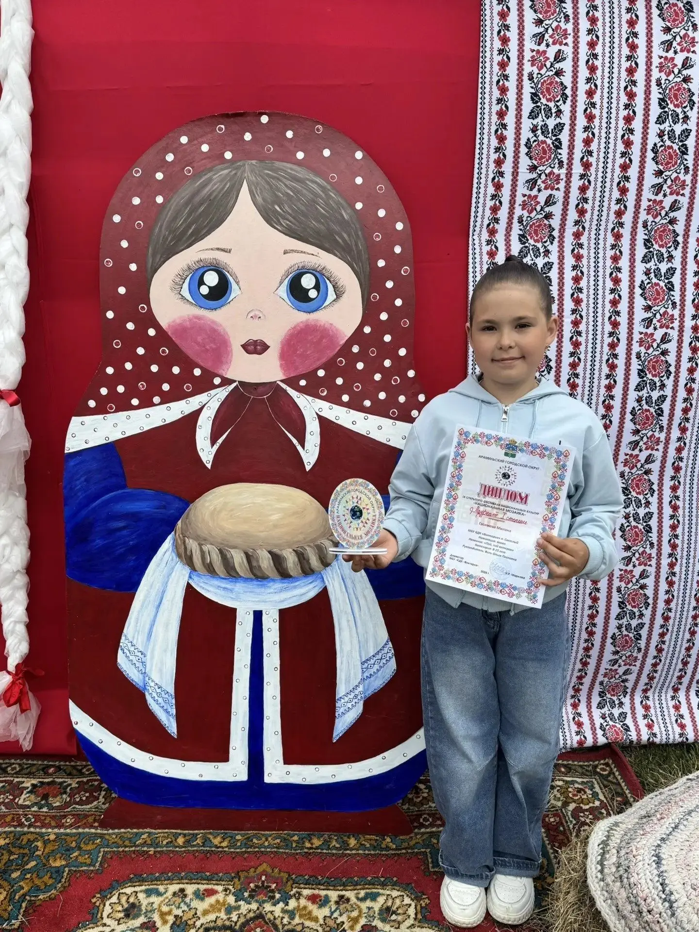 🎉Ура! Милана Гасимова, солистка детского вокального коллектива «Искорки», завоевала лауреатство I с