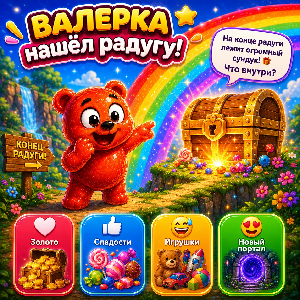 🌈🐻 ВАЛЕРКА НАШЁЛ РАДУГУ!