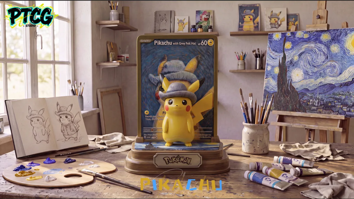 Статуя Pikachu cos Vincent van Gogh - Pokemon от PTCG Studio