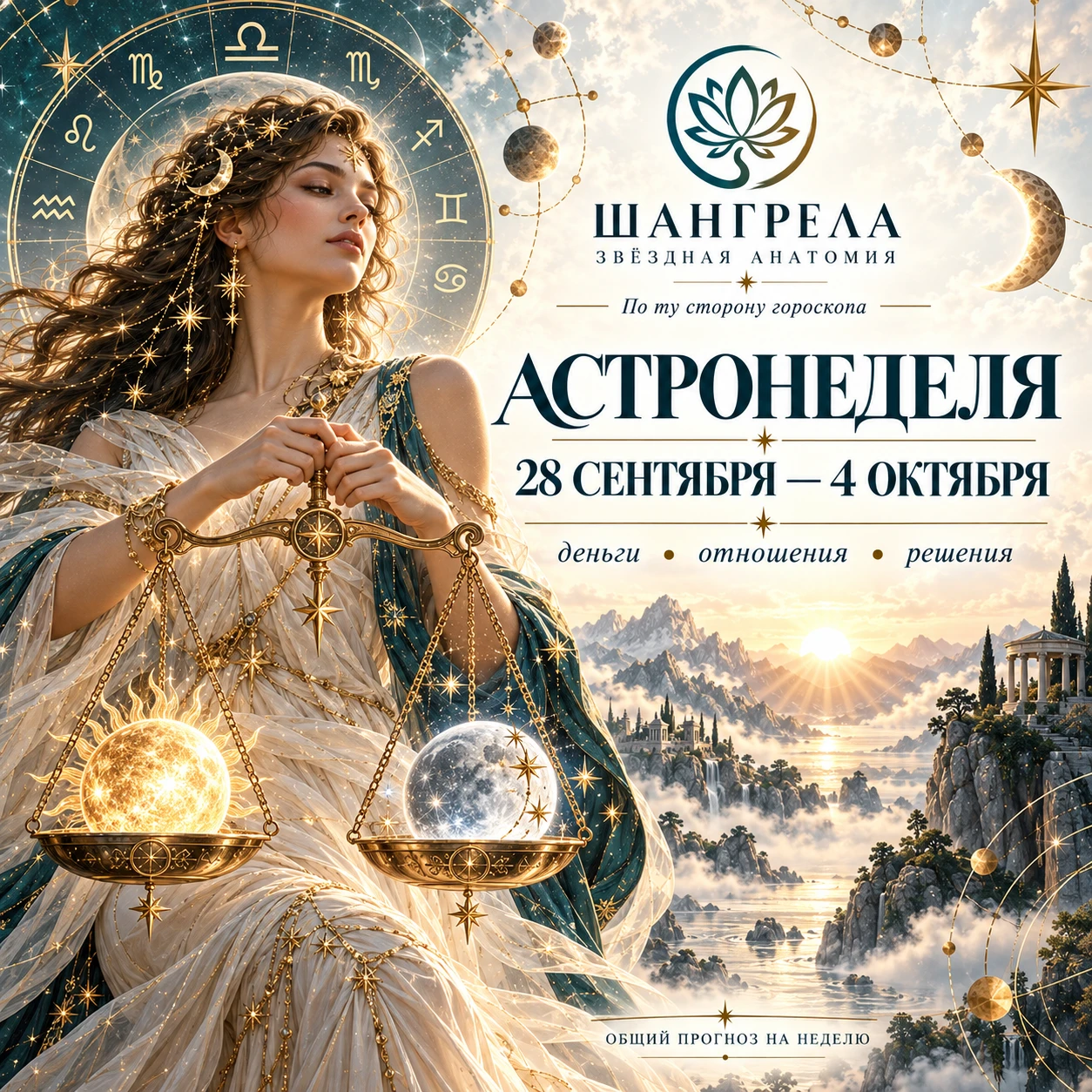 🌞 АСТРОПРОГНОЗ 28 СЕНТЯБРЯ — 4 ОКТЯБРЯ