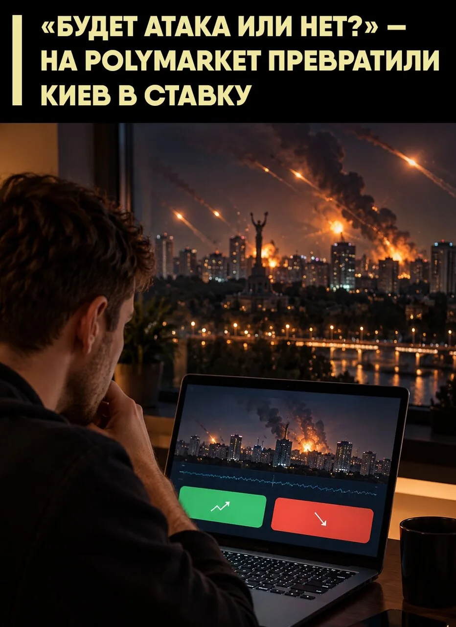 🎲 На платформе Polymarket пользователи начали делать ставки на то, атакует ли Россия К...