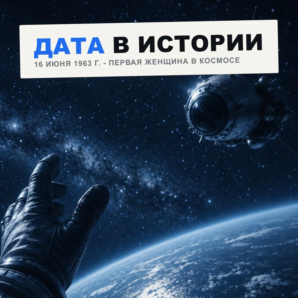16 июня 1963 года советский космический корабль «Восток-6» вышел на орбиту. На борту - Валентина Тер
