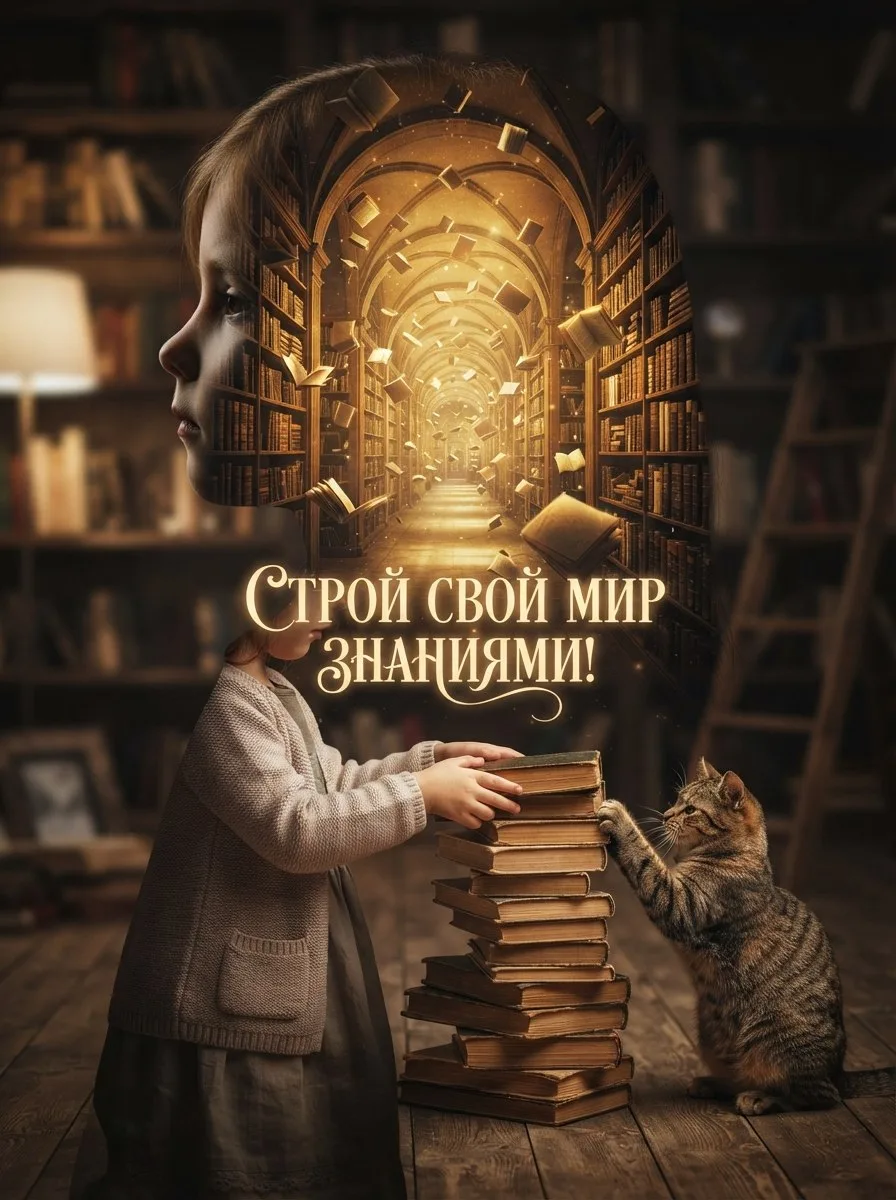 Строй свой мир знаниями, ведь каждая книга — это кирпичик в фундаменте твоей мечты! У э...
