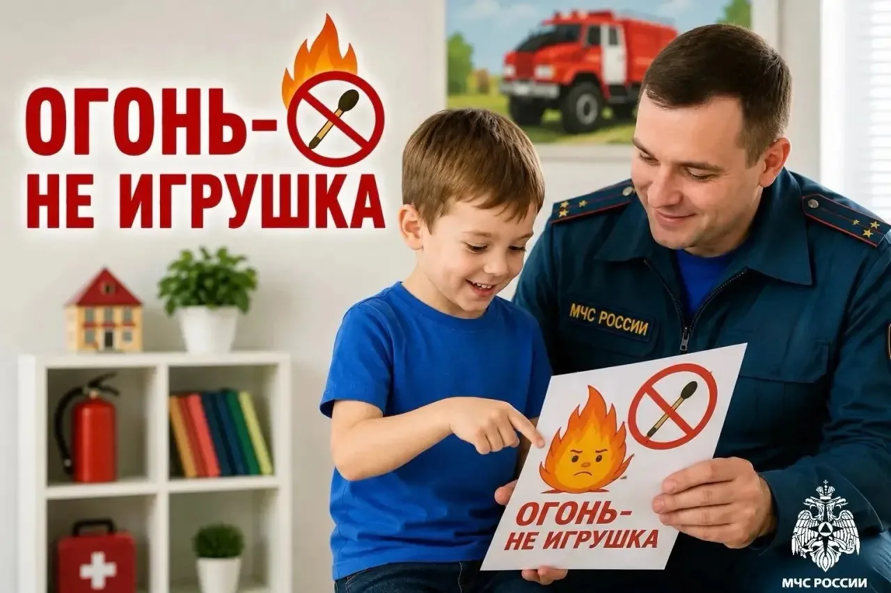 МЧС России напоминает: огонь — не игрушка!