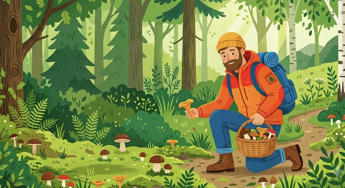 🍄‍🟫В лес за грибами, а не за неприятностями 

Лес таит много рисков, но главный — остаться без ори