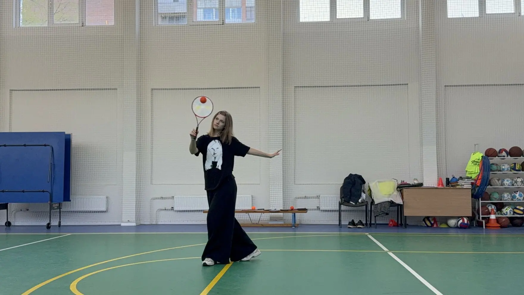 🎾Встреча с профессионалами ролибола на площадке Ударников!  21 апреля в нашей гимназии прошло особен