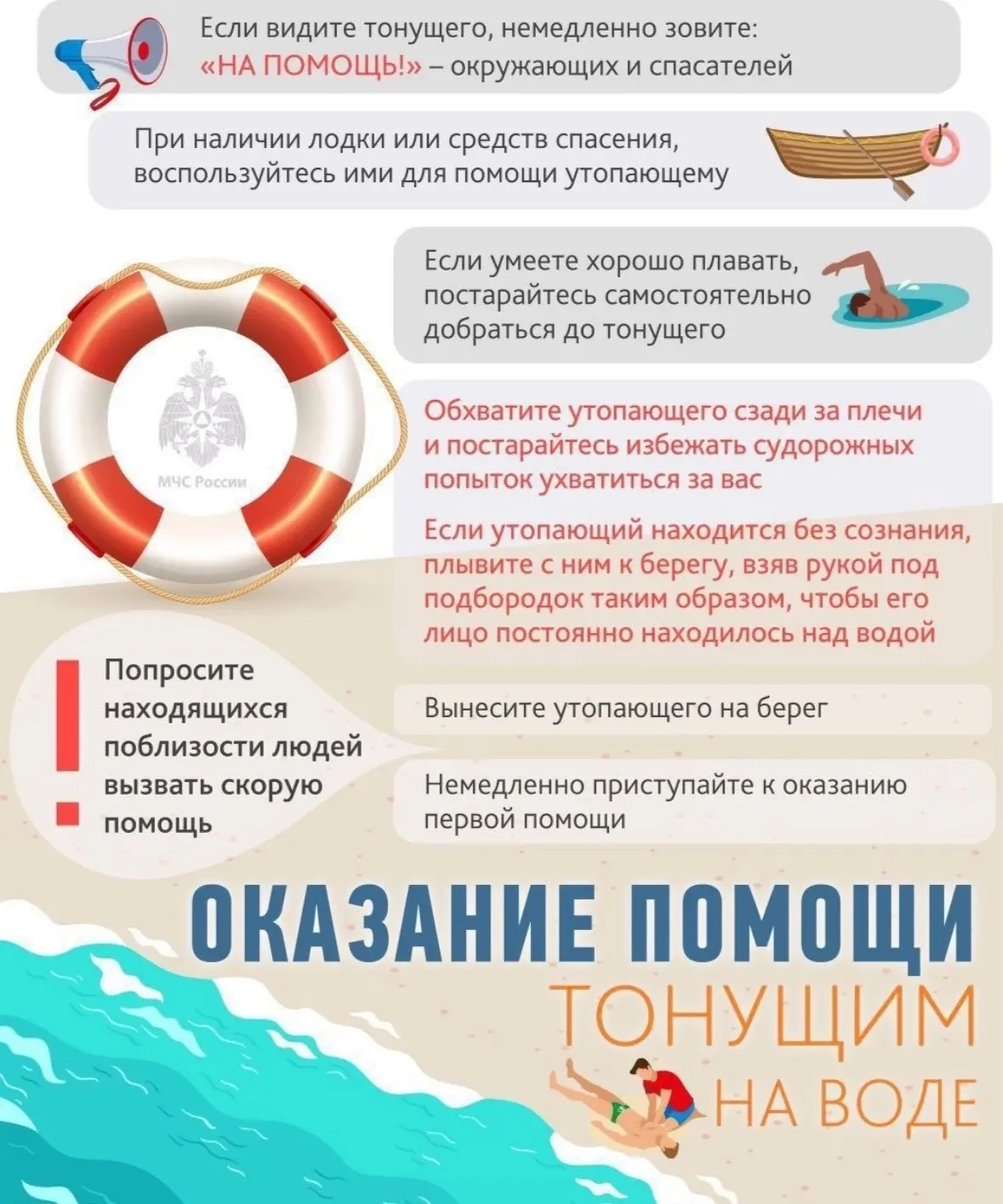 Как действовать, если вы стали свидетелем происшествия на воде

💬Рассказали специалисты Вологодской