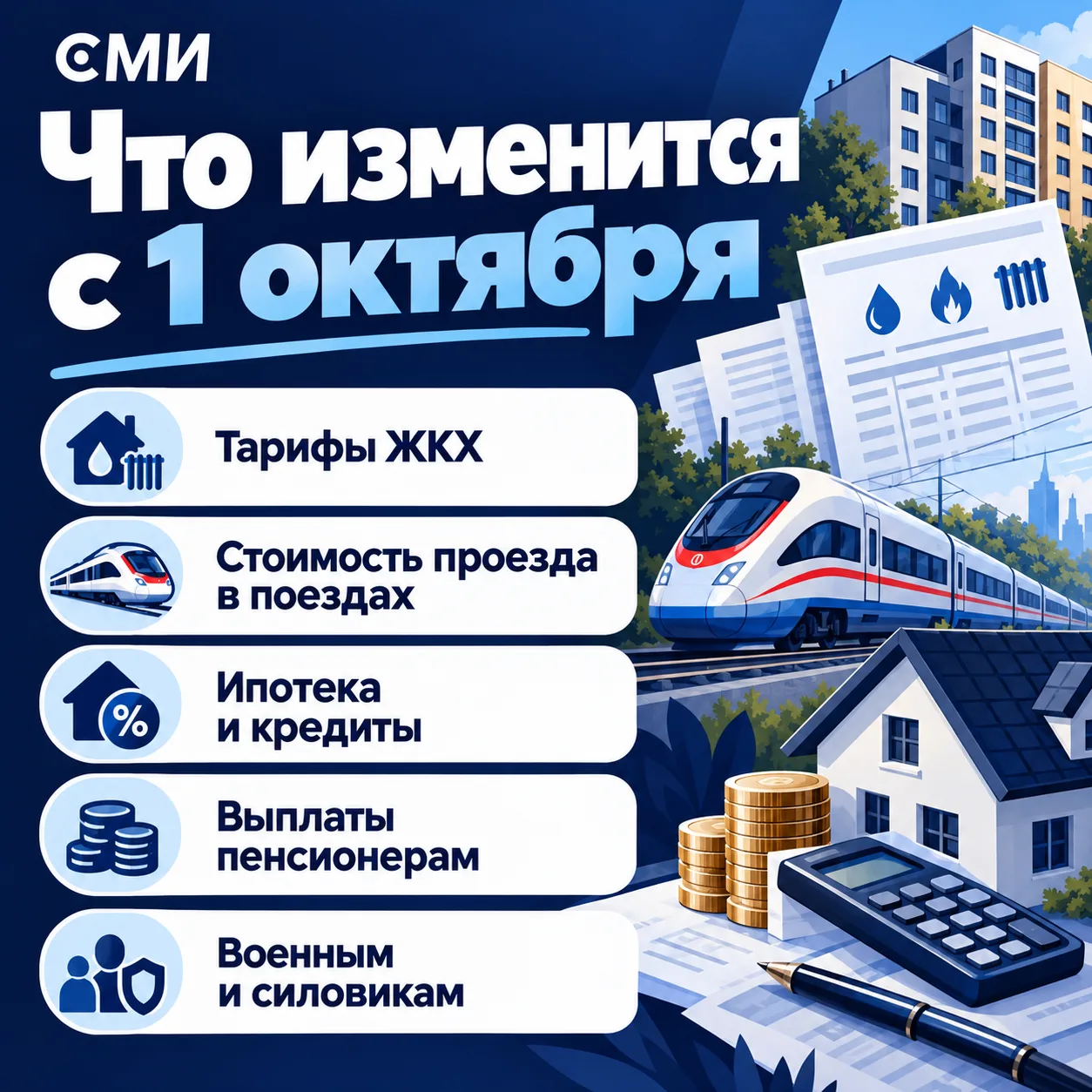 Что изменится с 1 октября для россиян: