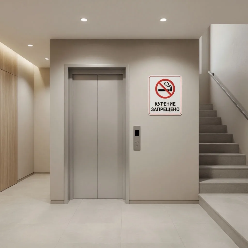 🚭 Где запрещено курить в многоквартирном доме?