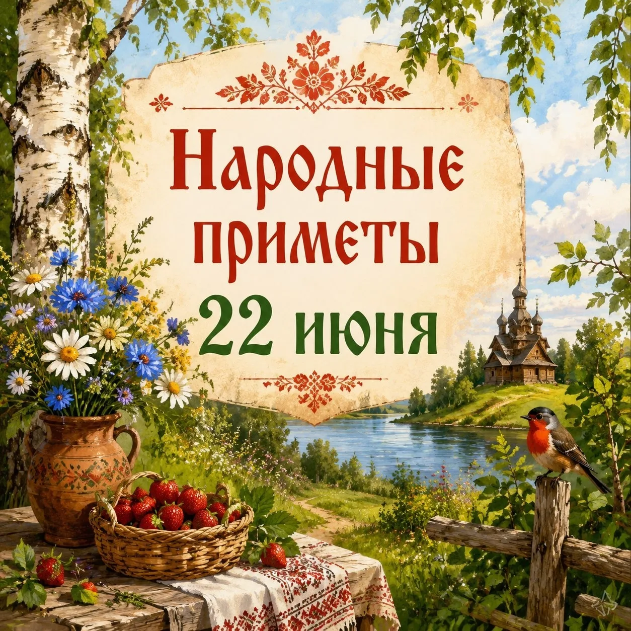 🌿 Народные приметы на 22 июня — Кириллов день 🌿

22 июня отмечали Кириллов день. На Руси верили, ч