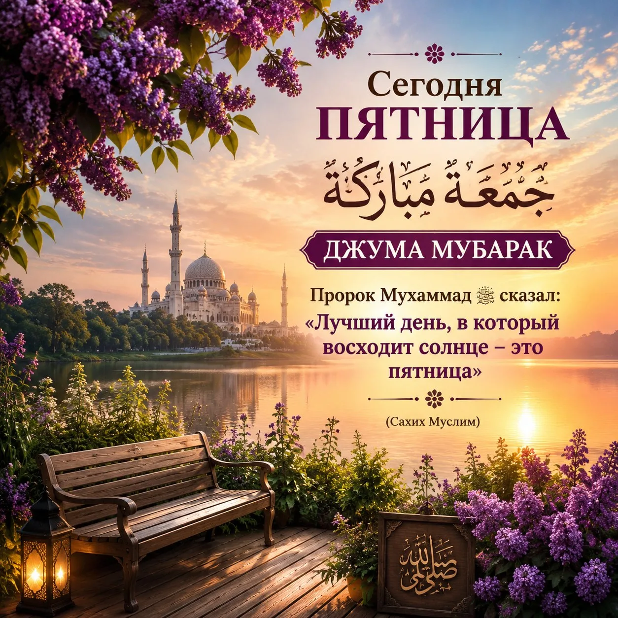 Сегодня пятница, Джума Мубарак🕌