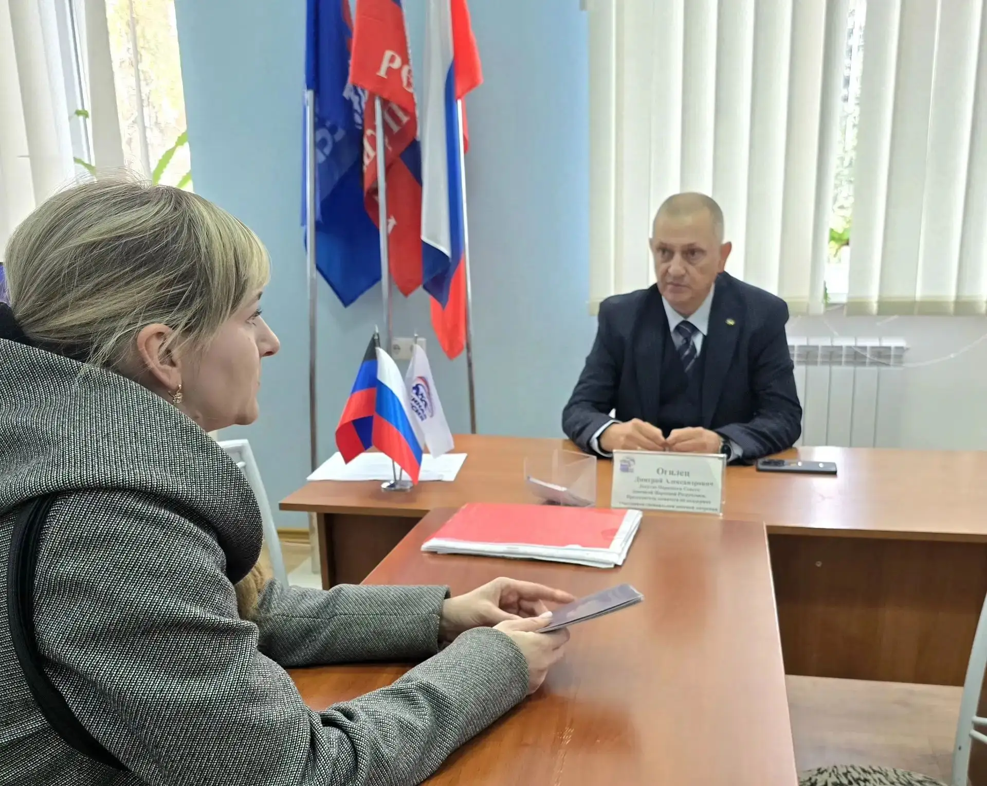 По поручению Главы Донецкой Народной Республики, провёл приём граждан на своём округе Х...