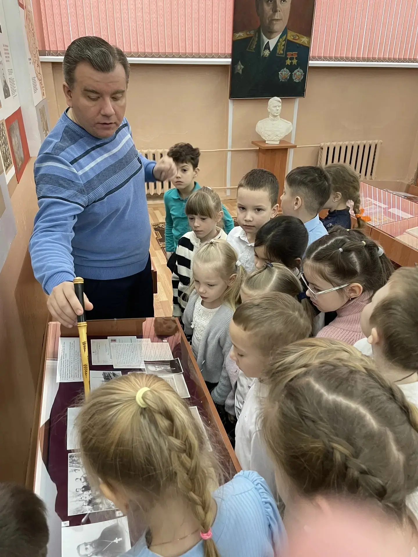 В рамках военно-патриотического месячника, на этой неделе Музей Маршала А.М. Василевского впервые по
