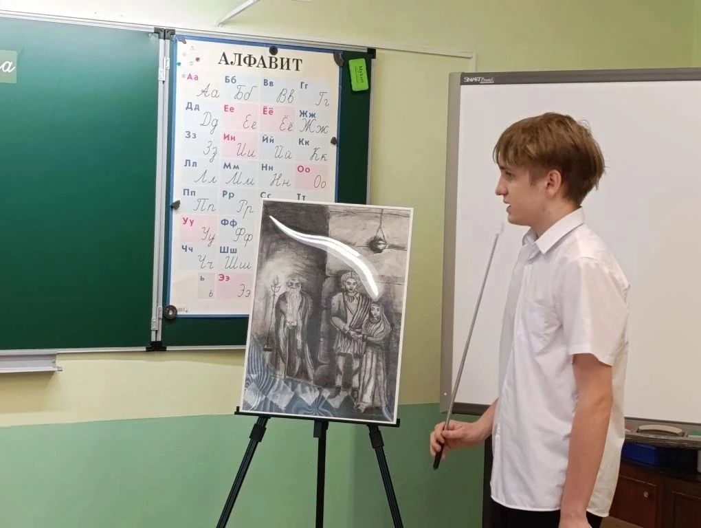 Наступает пора экзаменов Вот и сегодня прошел выпускной экзамен у наших юных художников...