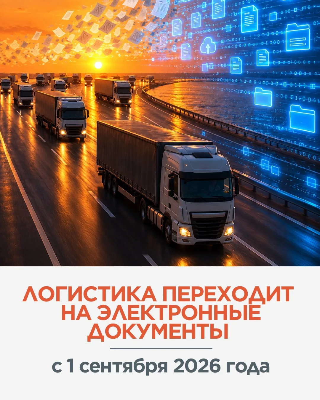 С 1 сентября 2026 года логистика переходит на электронные документы
