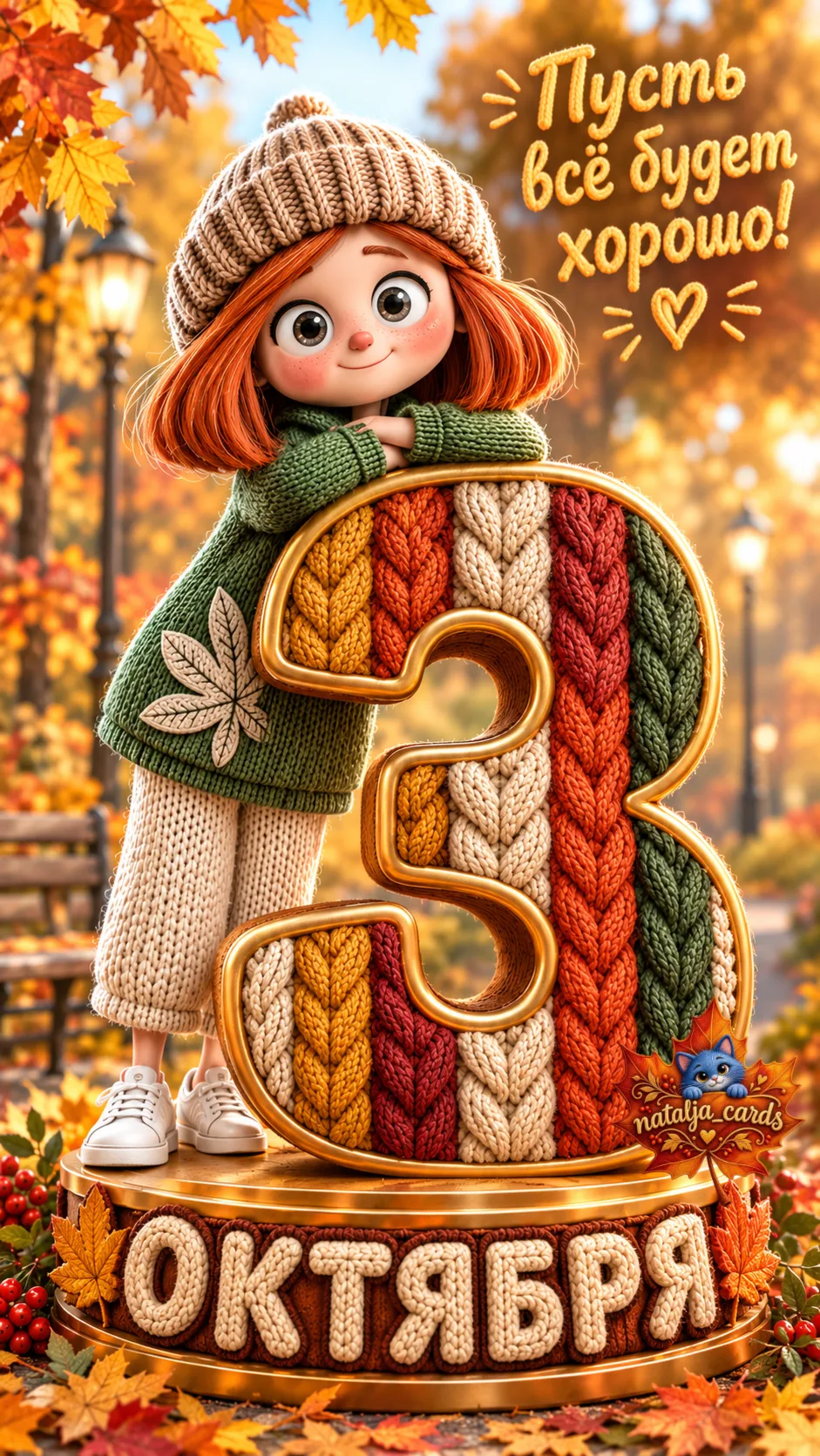🍁✨ 3 октября - пусть осень подарит побольше тёплых моментов, улыбок и хорошего настрое...
