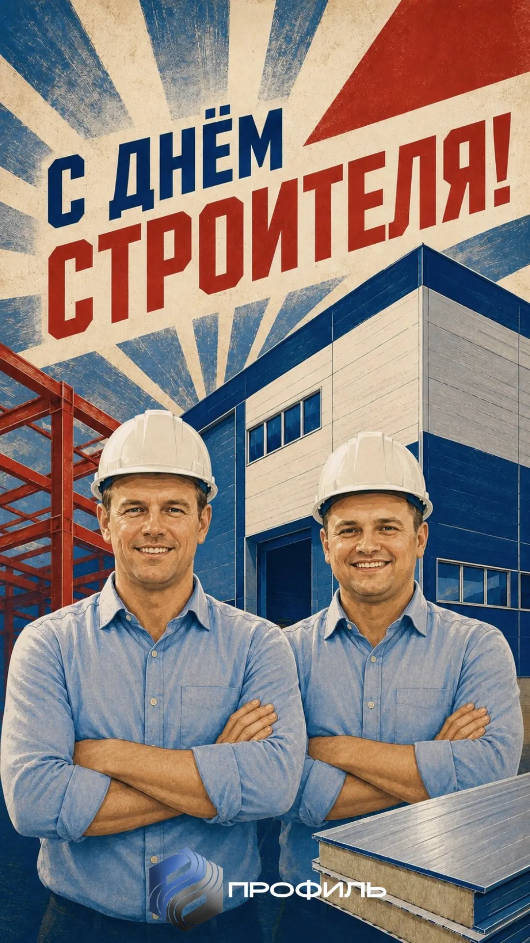 Поздравляем с наступающим праздником - Днем Строителя🏗️