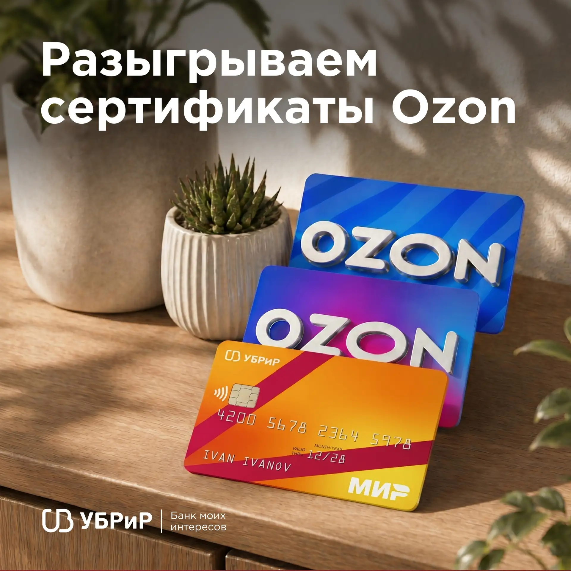 Разыгрываем сертификаты Ozon каждую неделю 🤩