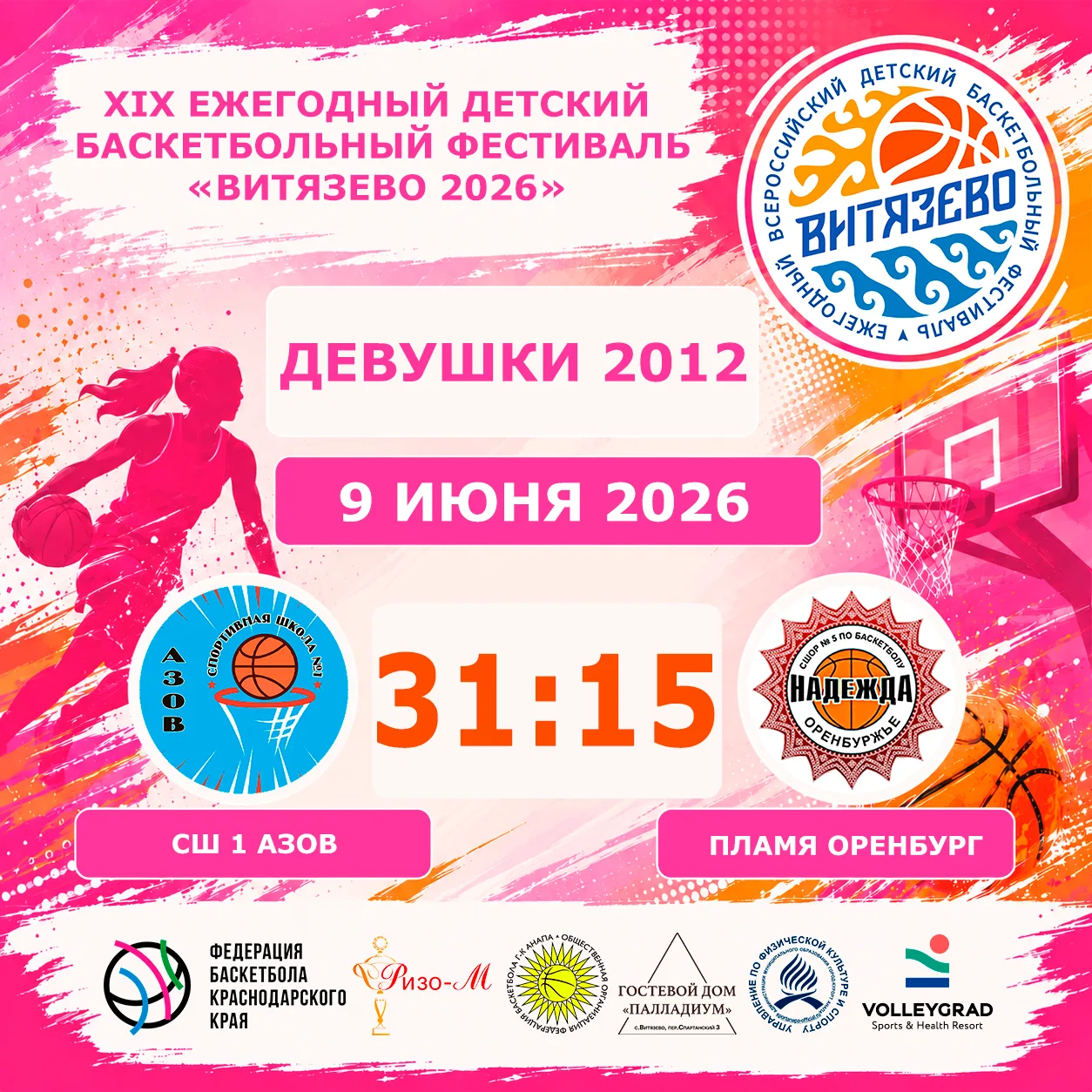 🏀XIX ежегодный детский всероссийский баскетбольный