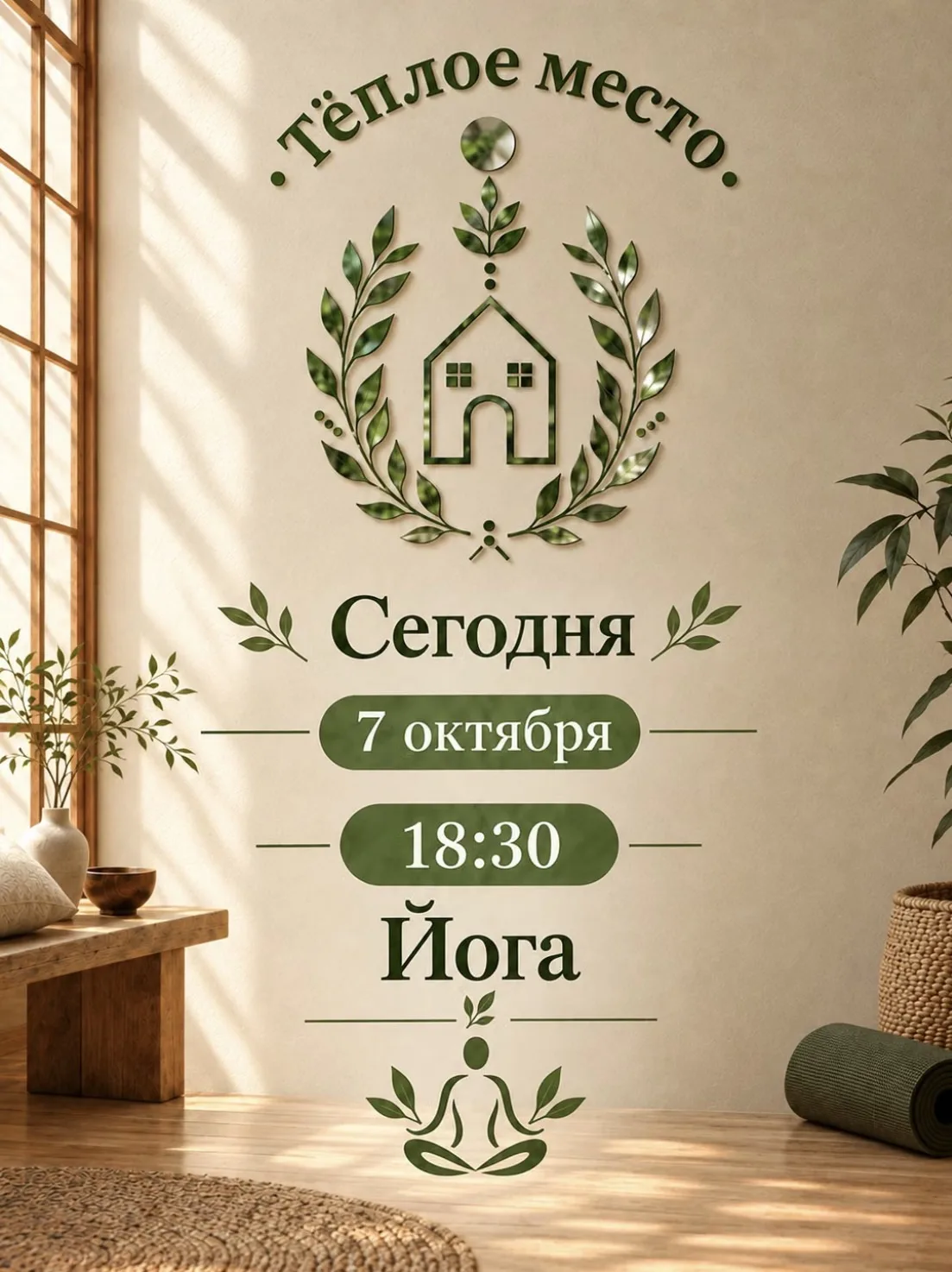 ‼️Напоминаем, сегодня в 18:30 Йога, ждём желающих ✨
