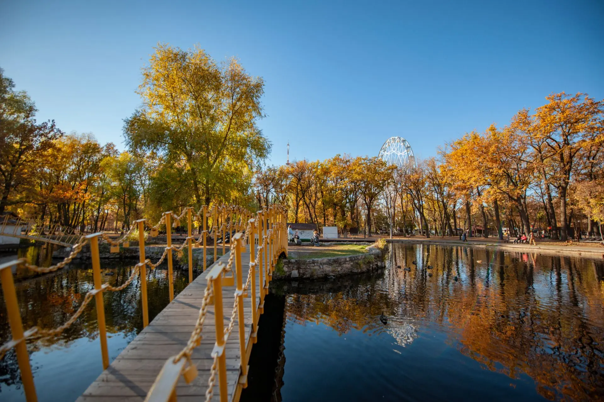 Осенний парк Гагарина в Самаре 🥰