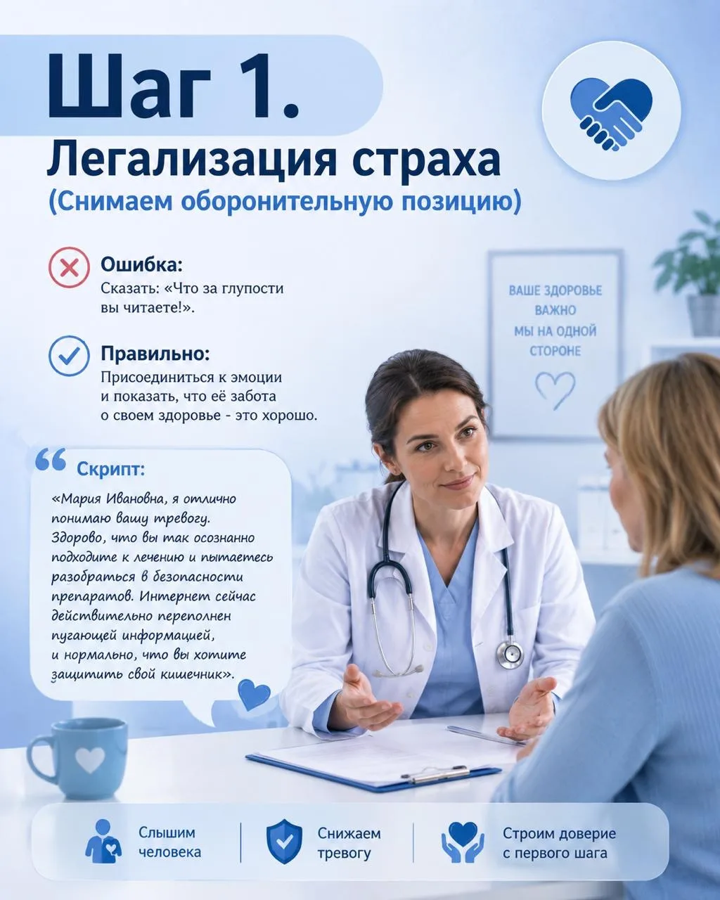🎯 Как приручить пациента с «синдромом Гугла»